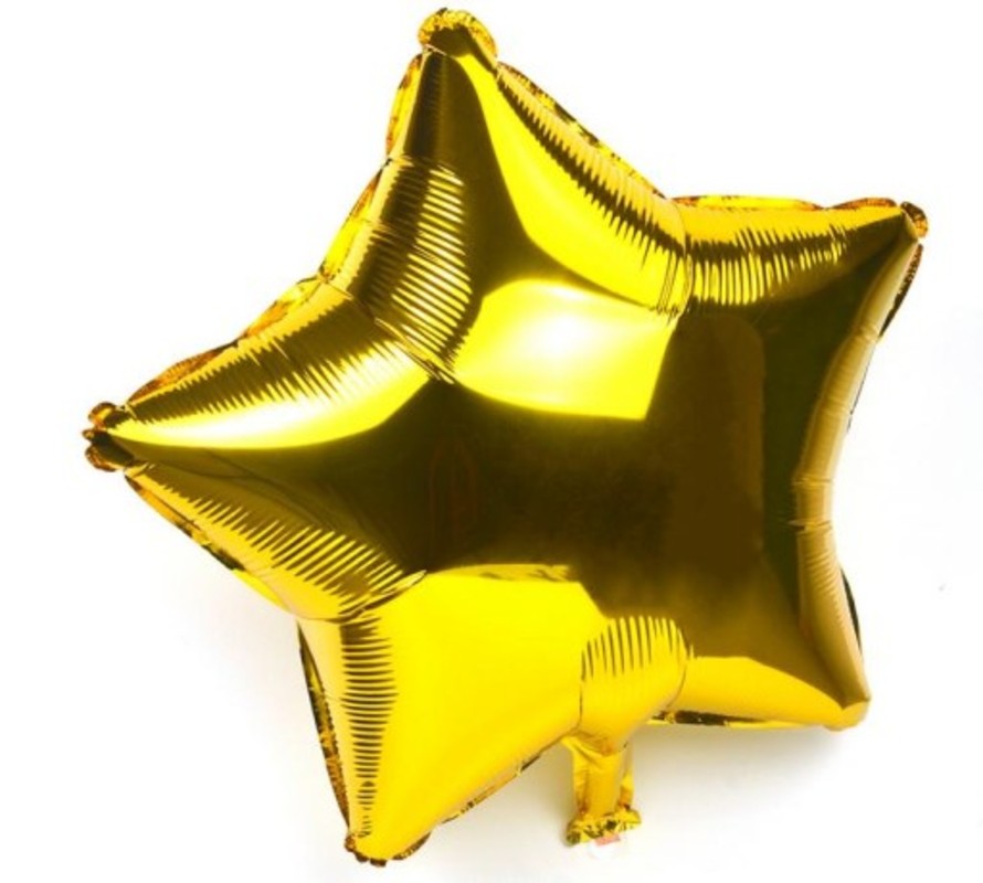 Balon Foliowy Gwiazdka rozne kolory 25 cm cena z napelnieniem - 15,00 PLN